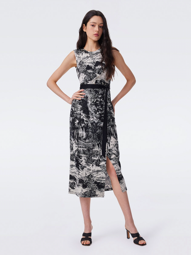 DVF Fall 2026 Sleeveless Twist-Waist Knit Dress - detail 6