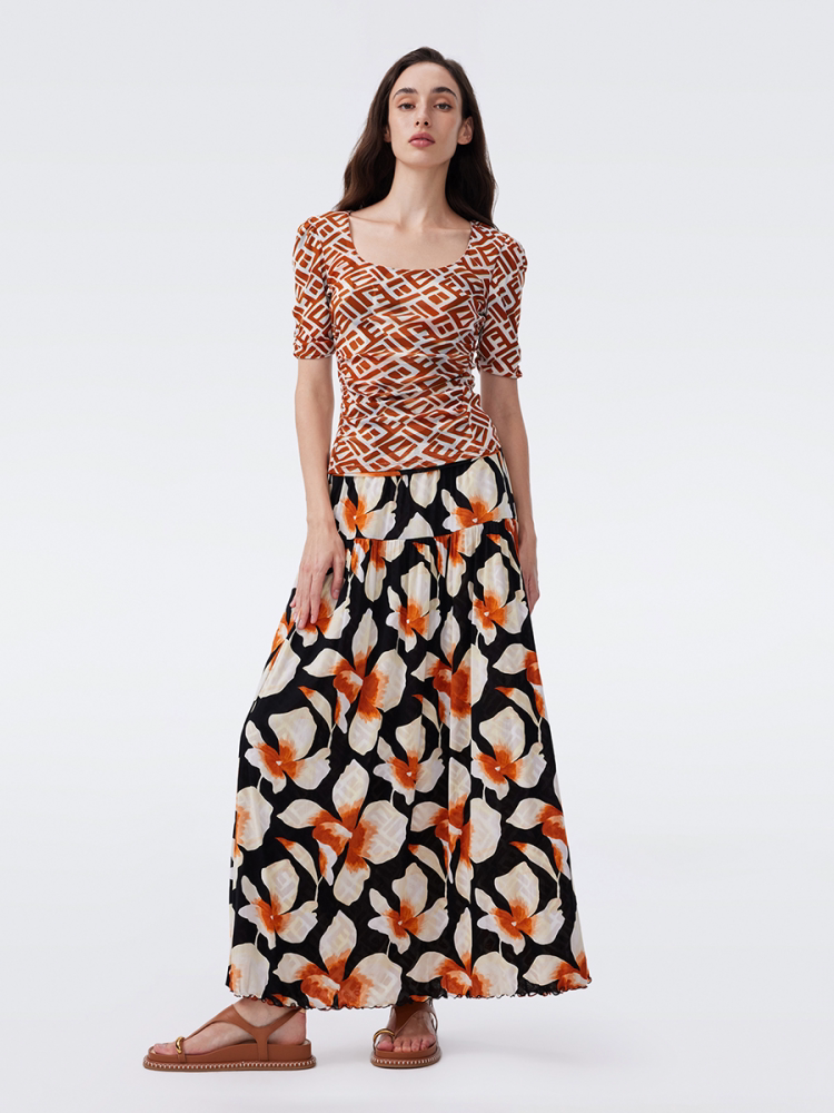 DVF Fall 2026 Reversible Printed Top & Skirt Set - detail 6