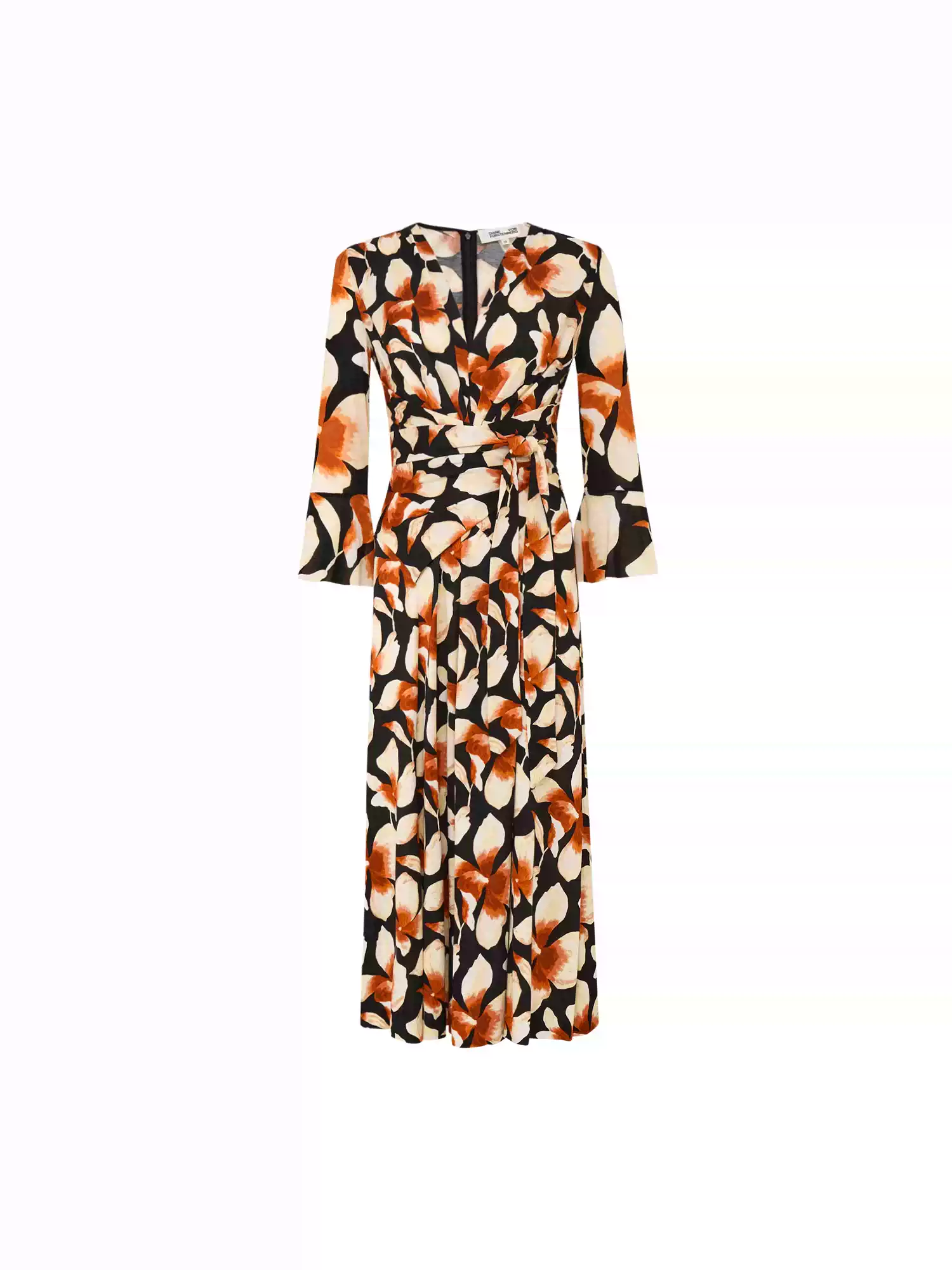 DVF Fall 2026 Knit and Stretch-Mesh Wrap Dress - photo 4