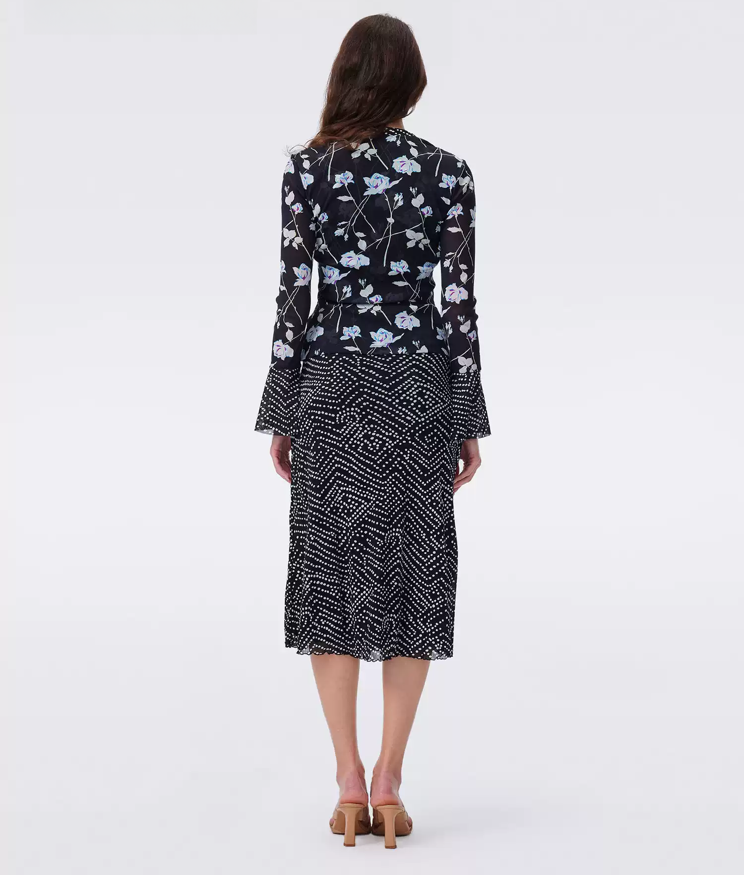 DVF Fall 2026 Printed Stretch-Mesh Top or Reversible Skirt - photo 3