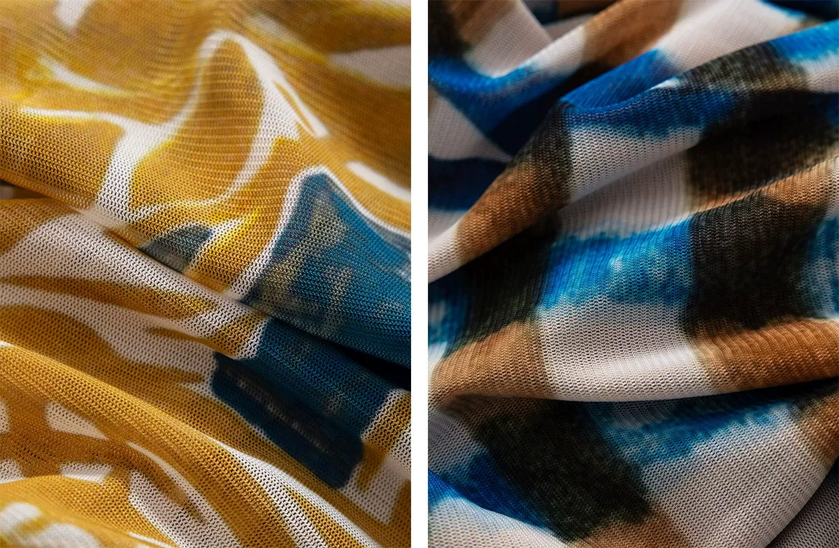DVF Fall 2026 Printed Mesh V-Neck Wrap Dress - detail 6