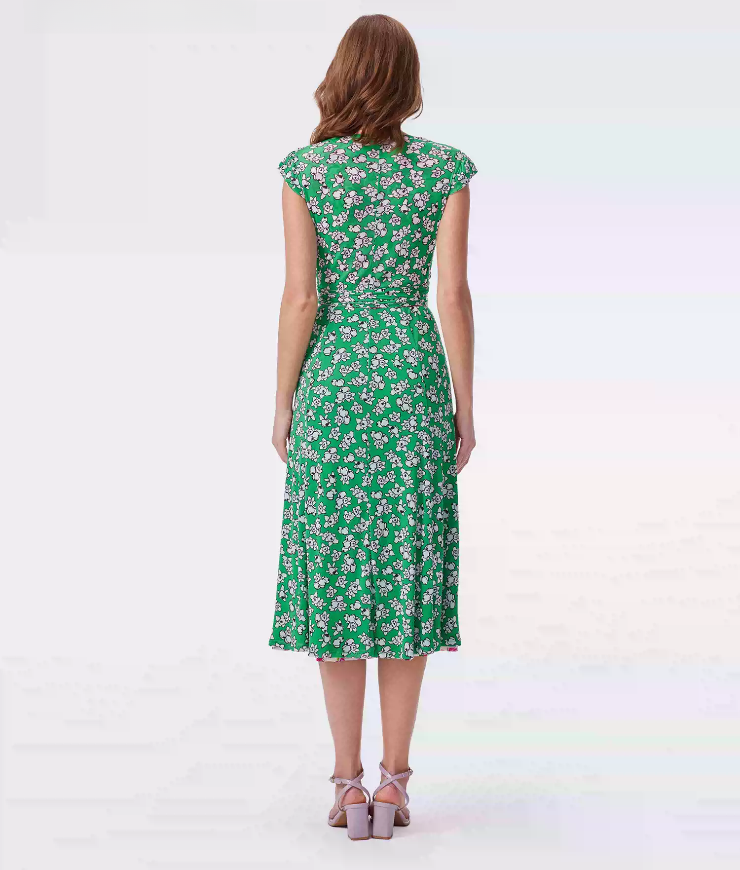 DVF Fall 2026 Reversible Floral Mesh Wrap Dress - photo 3